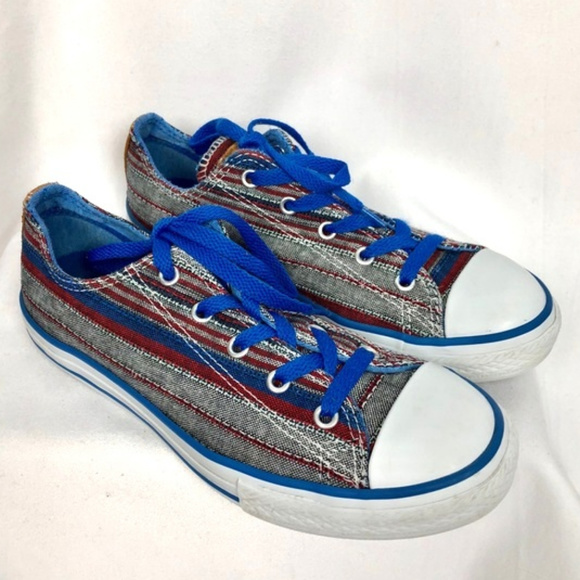 Converse Other - All Star Converse Sneakers Plaid Low Top Junior 4